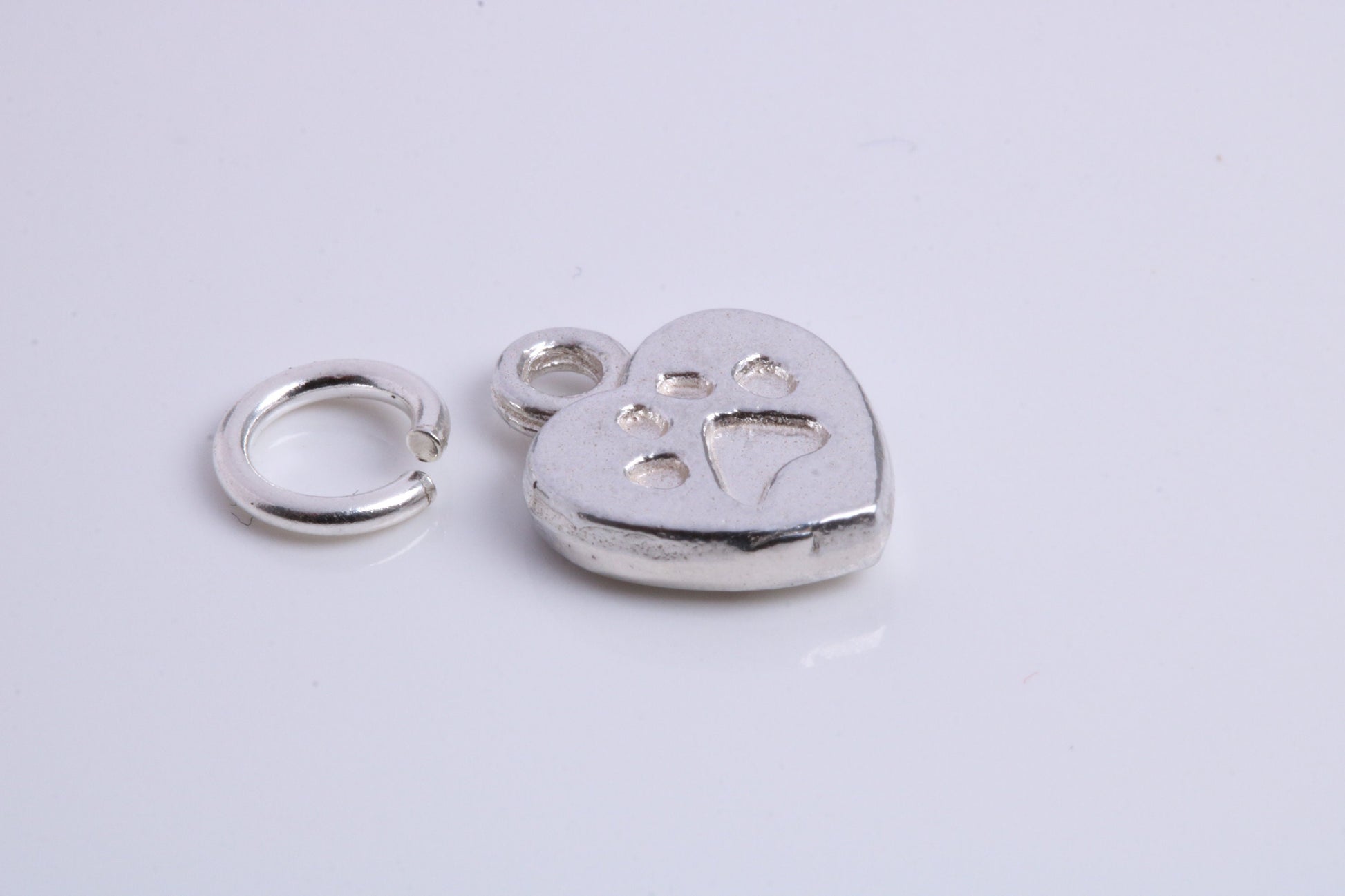 Love My Dog Charm, Traditional Charm, Made from Solid 925 Grade Sterling Silver, Complete with Attachment Link