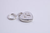 Love My Dog Charm, Traditional Charm, Made from Solid 925 Grade Sterling Silver, Complete with Attachment Link