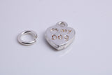 Love My Dog Charm, Traditional Charm, Made from Solid 925 Grade Sterling Silver, Complete with Attachment Link