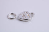 Love My Dog Charm, Traditional Charm, Made from Solid 925 Grade Sterling Silver, Complete with Attachment Link