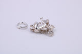 Cupid Charm, Traditional Charm, Made from Solid 925 Grade Sterling Silver, Complete with Attachment Link