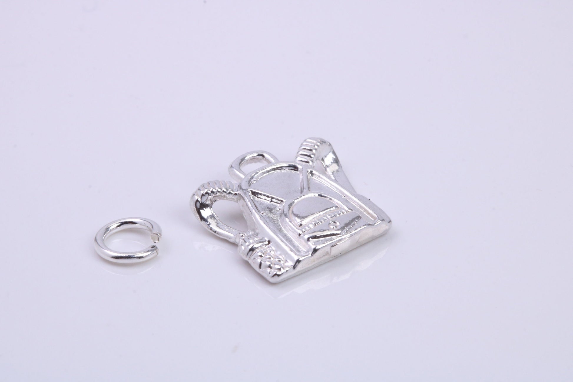 Back Pack Charm, Traditional Charm, Made from Solid 925 Grade Sterling Silver, Complete with Attachment Link