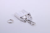 Princess Castle Charm, Traditional Charm, Made from Solid 925 Grade Sterling Silver, Complete with Attachment Link