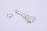 Make Up Brush Charm, Traditional Charm, Made from Solid 925 Grade Sterling Silver, Complete with Attachment Link