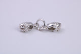 Baby Shoes Charm, Traditional Charm, Made from Solid 925 Grade Sterling Silver, Complete with Attachment Link