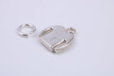 Jumper Charm, Traditional Charm, Made from Solid 925 Grade Sterling Silver, Complete with Attachment Link