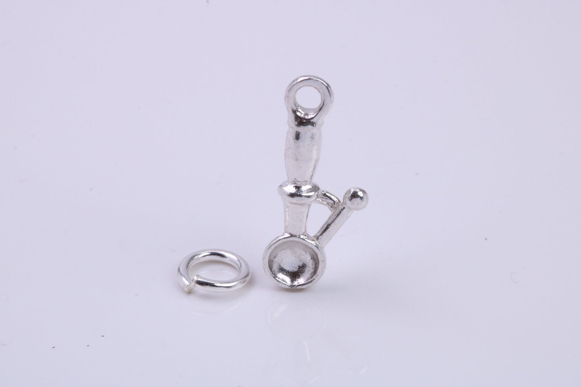 Ice Cream Scooper Charm, Traditional Charm, Made from Solid 925 Grade Sterling Silver, Complete with Attachment Link