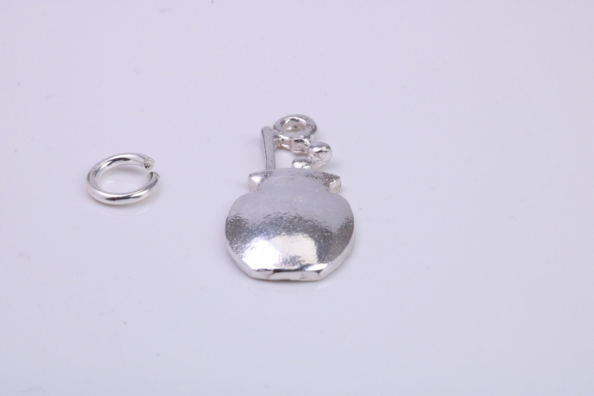 Cooking Pot Charm, Traditional Charm, Made from Solid 925 Grade Sterling Silver, Complete with Attachment Link