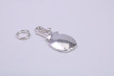 Cooking Pot Charm, Traditional Charm, Made from Solid 925 Grade Sterling Silver, Complete with Attachment Link