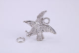 Eagle Charm, Traditional Charm, Made from Solid 925 Grade Sterling Silver, Complete with Attachment Link