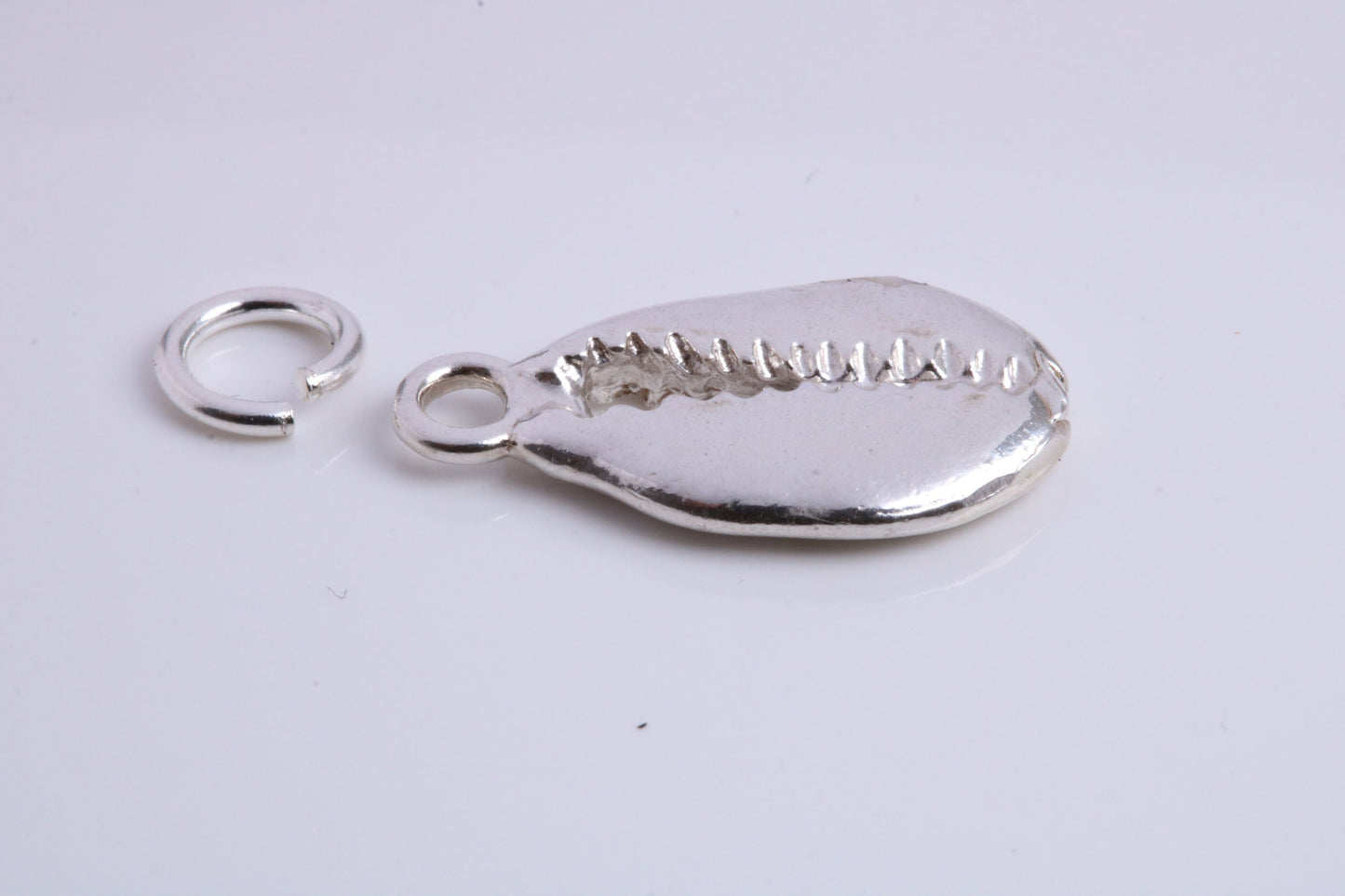 Shark Jaw Charm, Traditional Charm, Made from Solid 925 Grade Sterling Silver, Complete with Attachment Link