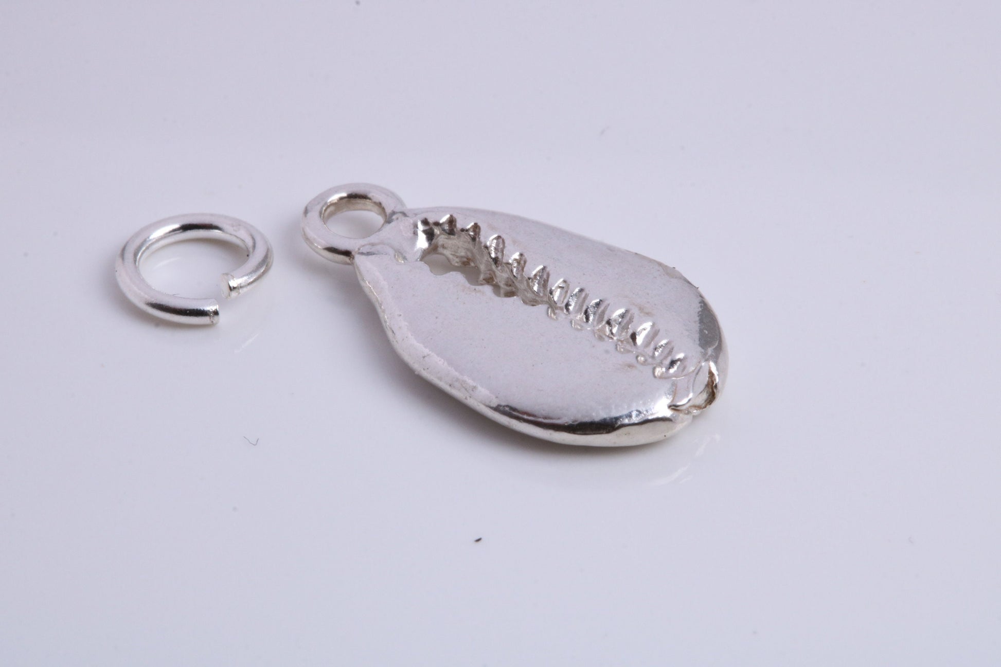 Shark Jaw Charm, Traditional Charm, Made from Solid 925 Grade Sterling Silver, Complete with Attachment Link