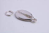 Shark Jaw Charm, Traditional Charm, Made from Solid 925 Grade Sterling Silver, Complete with Attachment Link