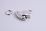 Tea Cup and Saucer Charm, Traditional Charm, Made from Solid 925 Grade Sterling Silver, Complete with Attachment Link