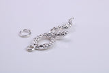 Snake Charm, Traditional Charm, Made from Solid 925 Grade Sterling Silver, Complete with Attachment Link