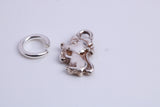 Mouse Charm, Traditional Charm, Made from Solid 925 Grade Sterling Silver, Complete with Attachment Link