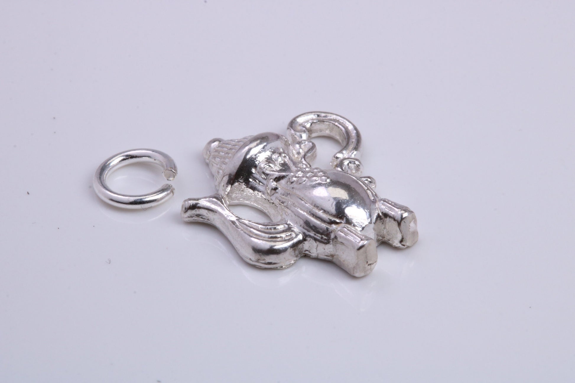 Tea Pot Charm, Traditional Charm, Made from Solid 925 Grade Sterling Silver, Complete with Attachment Link