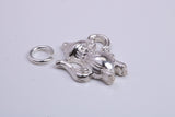 Tea Pot Charm, Traditional Charm, Made from Solid 925 Grade Sterling Silver, Complete with Attachment Link