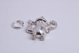 Tea Pot Charm, Traditional Charm, Made from Solid 925 Grade Sterling Silver, Complete with Attachment Link