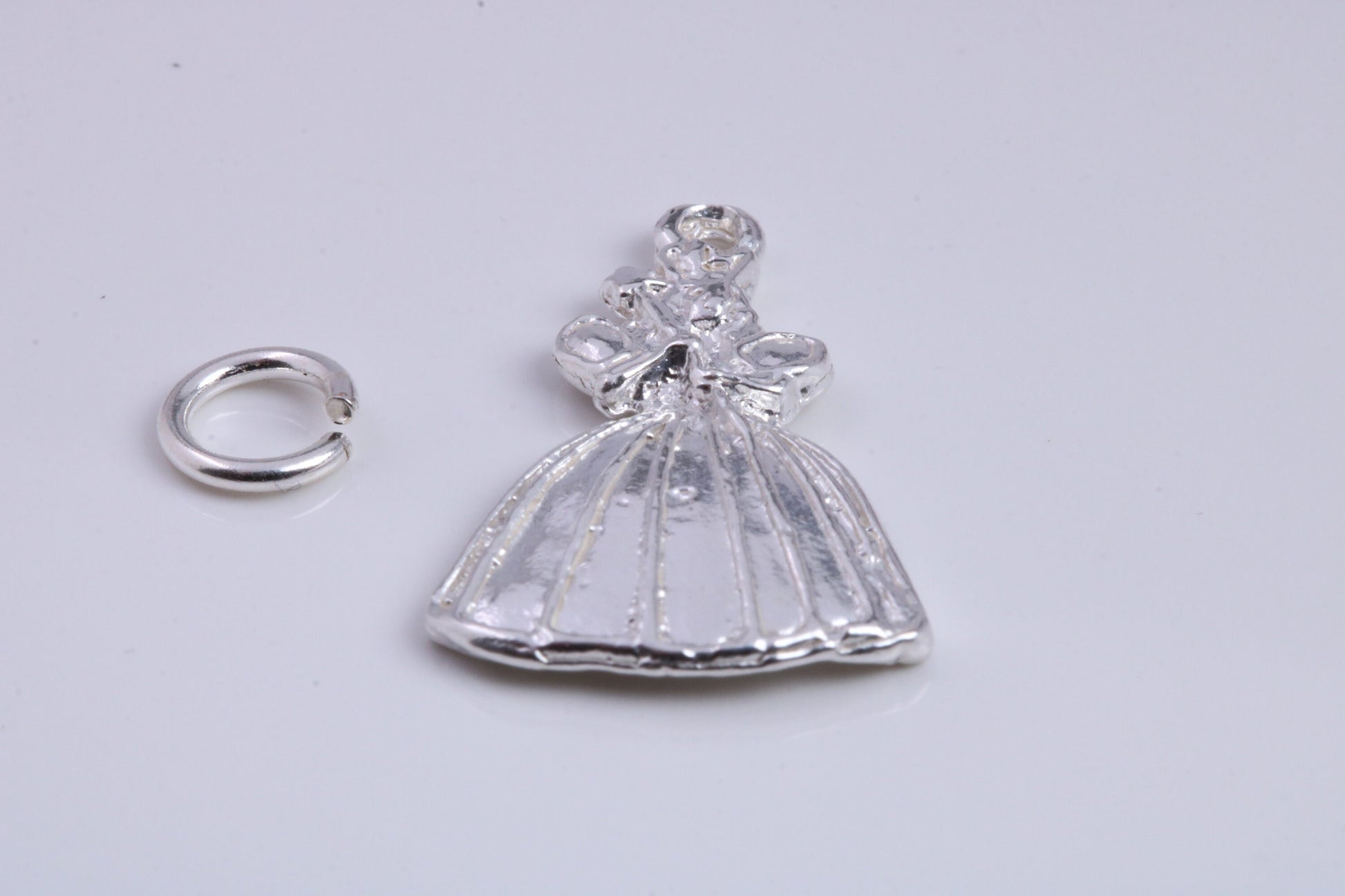 Fairy God Mother Charm, Traditional Charm, Made from Solid 925 Grade Sterling Silver, Complete with Attachment Link