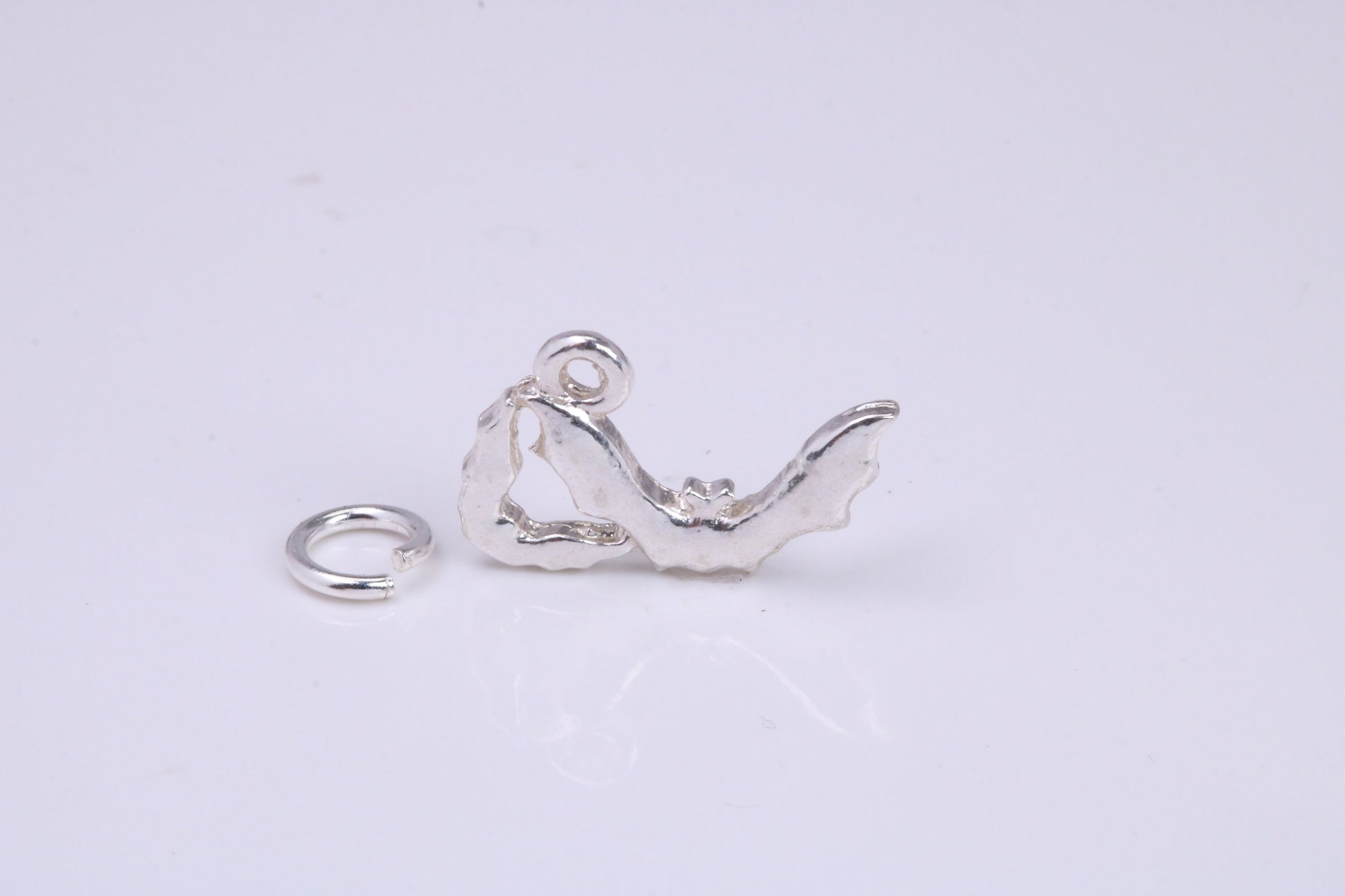 Shrimp Charm, Traditional Charm, Made from Solid 925 Grade Sterling Silver, Complete with Attachment Link