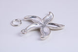 Star Fish Charm, Traditional Charm, Made from Solid 925 Grade Sterling Silver, Complete with Attachment Link