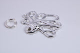 Octopus Charm, Traditional Charm, Made from Solid 925 Grade Sterling Silver, Complete with Attachment Link