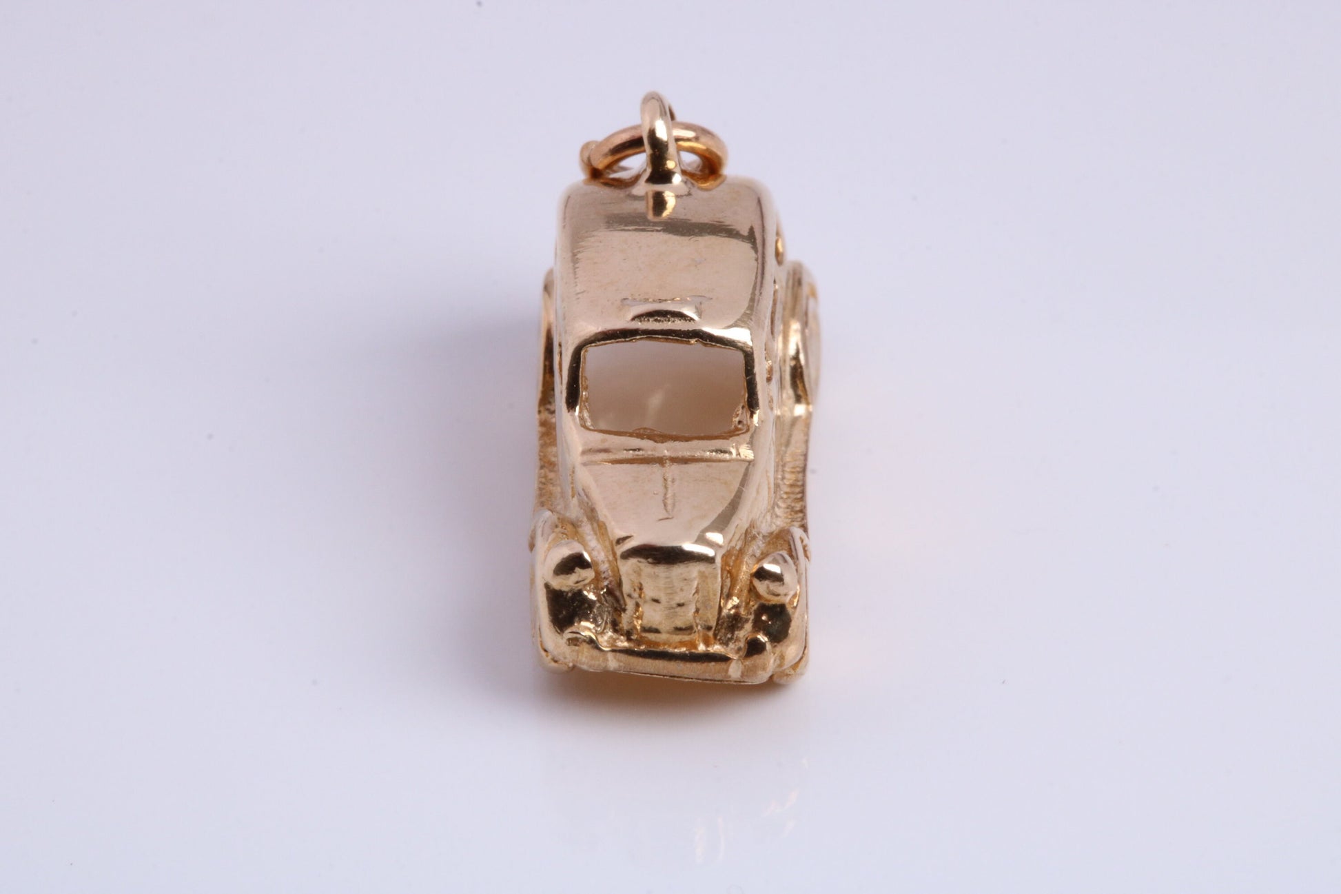 Iconic London Cab Charm, Made From Solid 9ct Yellow Gold, British Hallmarked and Complete With Attachment Link