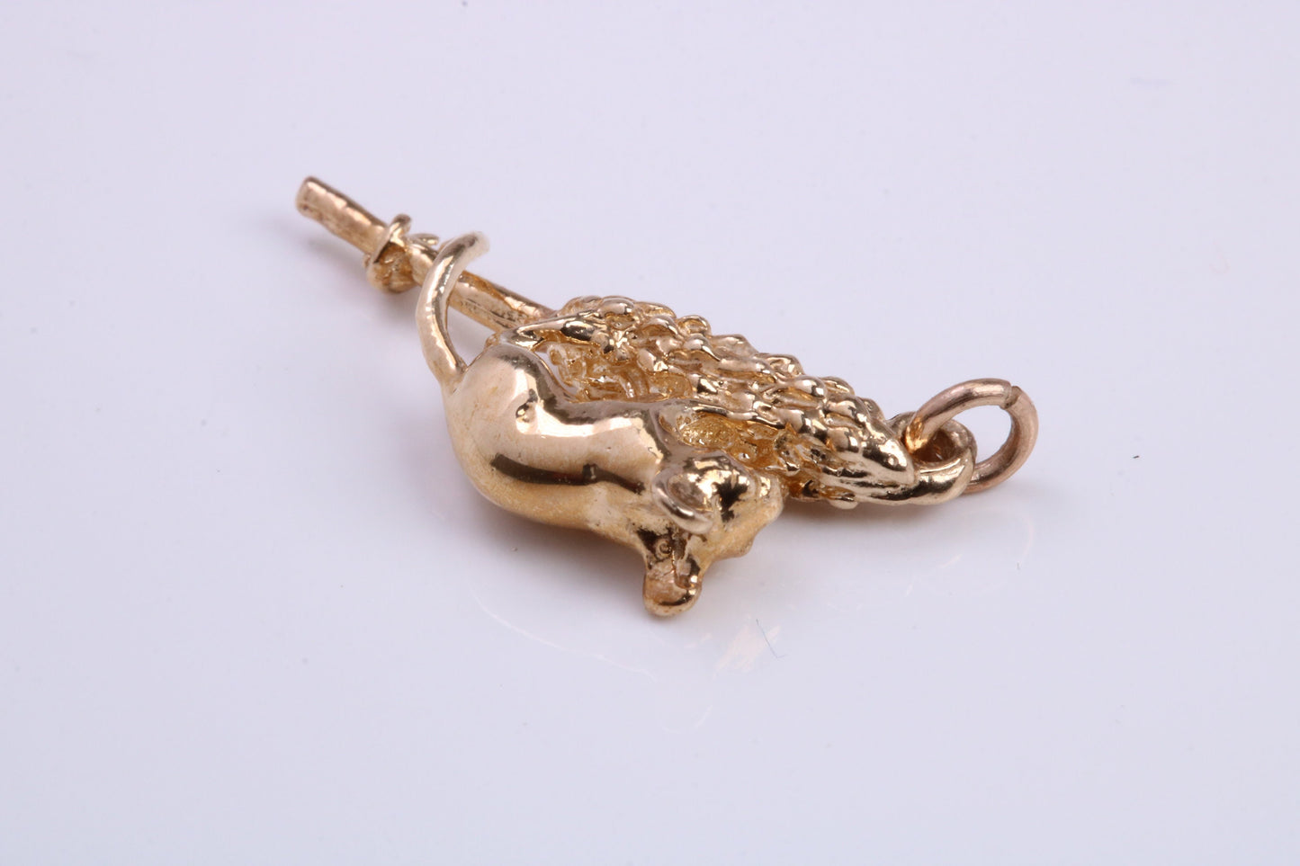 Corn Mouse Charm, Made From Solid Cast Yellow Gold, British Hallmarked