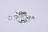 Magicians Hat Charm, Traditional Charm, Made from Solid 925 Grade Sterling Silver, Complete with Attachment Link
