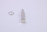 Iconic London Big Ben Charm, Traditional Charm, Made from Solid 925 Grade Sterling Silver, Complete with Attachment Link