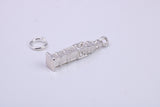 Iconic London Big Ben Charm, Traditional Charm, Made from Solid 925 Grade Sterling Silver, Complete with Attachment Link