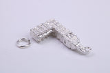 Iconic London Big Ben Charm, Traditional Charm, Made from Solid 925 Grade Sterling Silver, Complete with Attachment Link