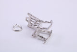Rocking Chair Charm, Traditional Charm, Made from Solid 925 Grade Sterling Silver, Complete with Attachment Link