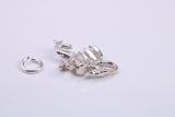 Dragon Charm, Traditional Charm, Made from Solid 925 Grade Sterling Silver, Complete with Attachment Link