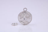 Tree of Life Charm, Traditional Charm, Made from Solid 925 Grade Sterling Silver, Complete with Attachment Link