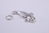 Manatee Charm, Made from Solid Cast Silver, Complete with Attachment Link