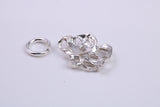 Pantomime Mask Charm, Traditional Charm, Made from Solid 925 Grade Sterling Silver, Complete with Attachment Link