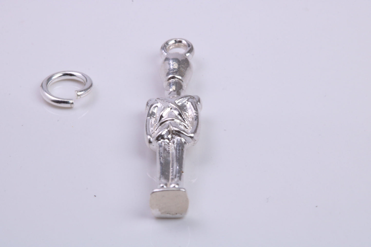 Queens Guard Charm, Traditional Charm, Made from Solid 925 Grade Sterling Silver, Complete with Attachment Link