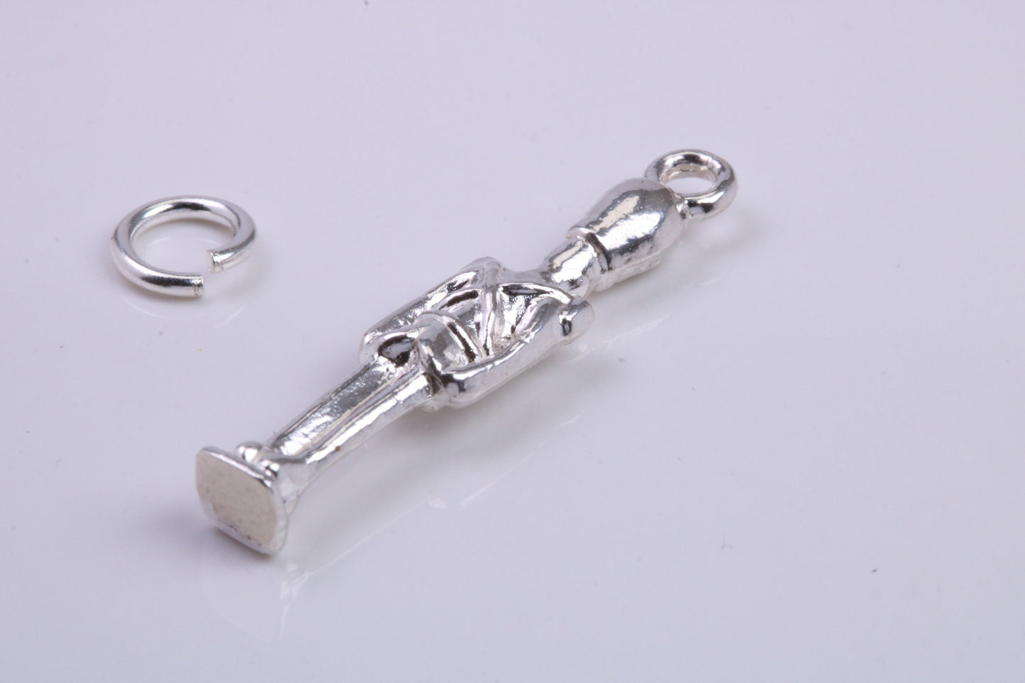 Queens Guard Charm, Traditional Charm, Made from Solid 925 Grade Sterling Silver, Complete with Attachment Link