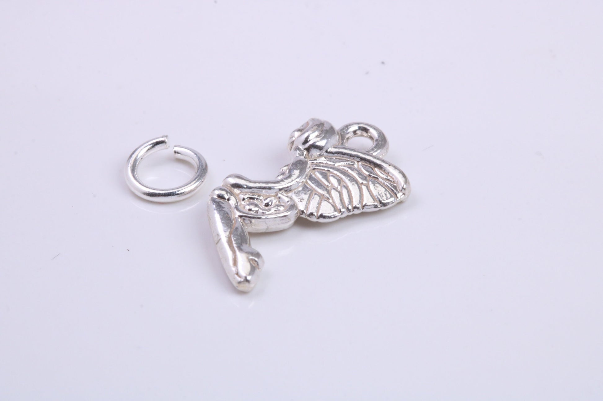 Fairy Charm, Traditional Charm, Made from Solid 925 Grade Sterling Silver, Complete with Attachment Link