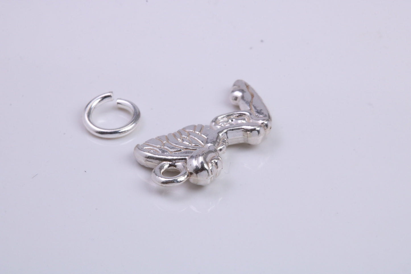 Fairy Charm, Traditional Charm, Made from Solid 925 Grade Sterling Silver, Complete with Attachment Link