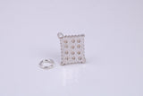 Cracker Biscuit Charm, Traditional Charm, Made from Solid 925 Grade Sterling Silver, Complete with Attachment Link