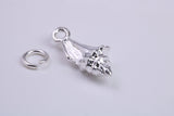 Sea Shell Charm, Traditional Charm, Made from Solid 925 Grade Sterling Silver, Complete with Attachment Link