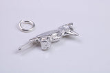 Raven Charm, Traditional Charm, Made from Solid 925 Grade Sterling Silver, Complete with Attachment Link