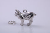 Manx Cat Charm, Traditional Charm, Made from Solid 925 Grade Sterling Silver, Complete with Attachment Link