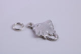 Sting Ray Charm, Traditional Charm, Made from Solid 925 Grade Sterling Silver, Complete with Attachment Link