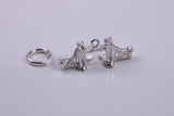 Iconic London Bridge Charm, Traditional Charm, Made from Solid 925 Grade Sterling Silver, Complete with Attachment Link