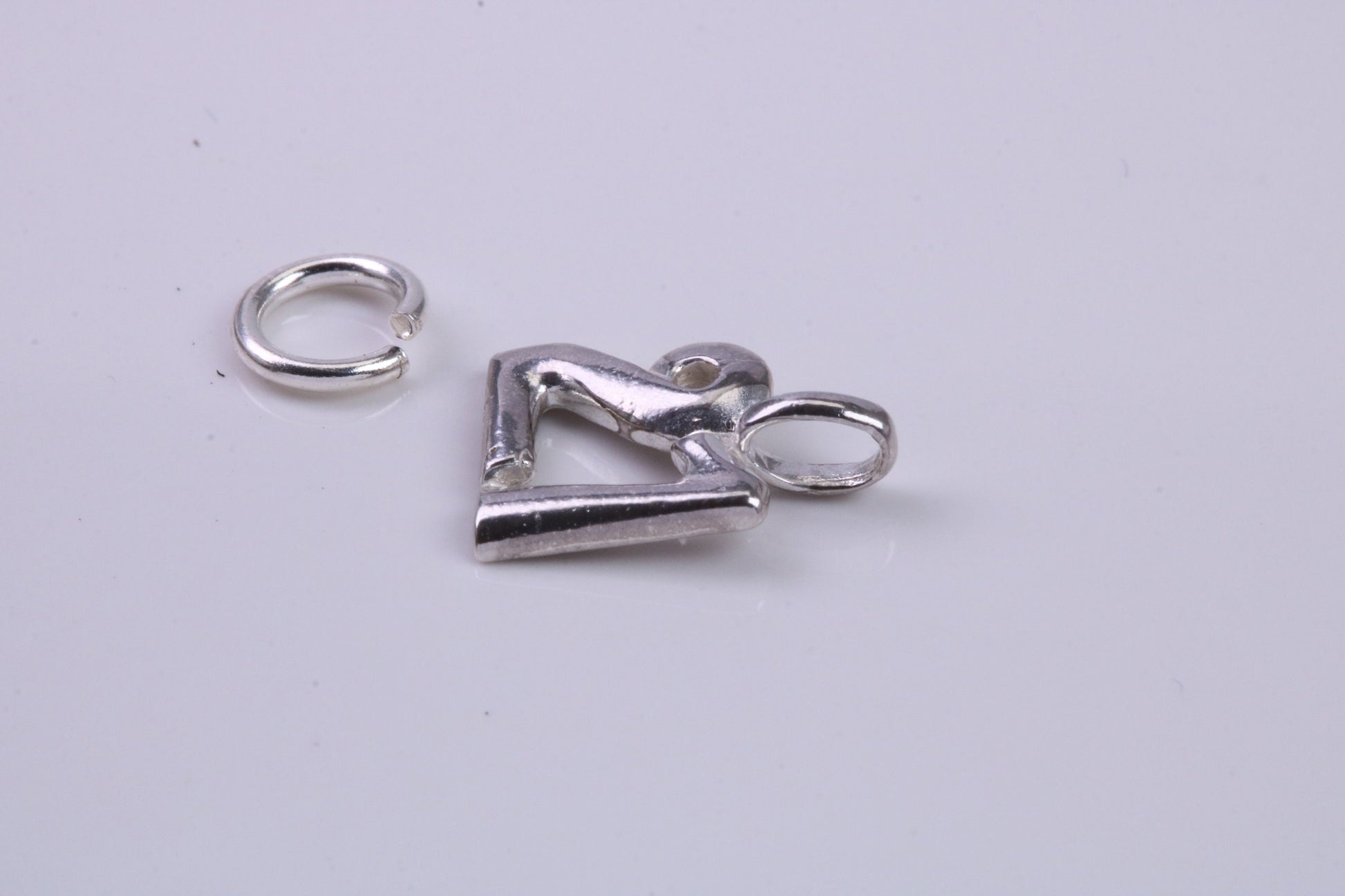 21st Birthday Charm, Traditional Charm, Made from Solid 925 Grade Sterling Silver, Complete with Attachment Link