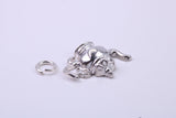 Tea Pot Charm, Traditional Charm, Made from Solid 925 Grade Sterling Silver, Complete with Attachment Link